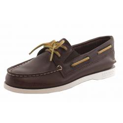 Sperry Top Sider Boy's A/O Slip On Fashion Boat Shoes - Brown - 4   Big Kid
