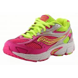 Saucony Girl's Cohesion 8 LTT Lace Up Fashion Sneakers Shoes - Pink - 4   Big Kid