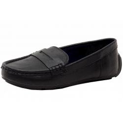 Ben Sherman Boy's Marlow Fashion Slip On Penny Loafers Shoes - Black - 4 M US Big Kid