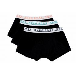Hugo Boss Men's 3 Pc FN Solid Boxers Underwear - Black - Large
