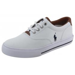 Polo Ralph Lauren Toddler/Little/Big Boy's Vaughn II Sneakers Shoes - White - 4 M US Big Kid