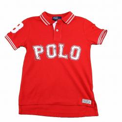 Polo Ralph Lauren Boy's 1/25 Classics Mesh Cotton Polo T Shirt - Red - 6   Little Kid