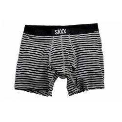 Saxx Men's Vibe Everyday Modern Fit Boxer Underwear - Black Stripe - Small