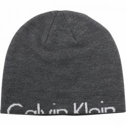Calvin Klein Men's Hidden Rolled Logo Beanie Cap Winter Hat (One Size Fits Most) - Grey - One Size Fits Most