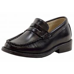 Easy Strider Boy's The Penny Classic School Uniform Loafers Shoes - Black - 13 M US Little Kid