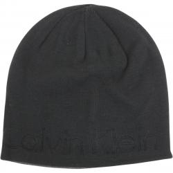 Calvin Klein Men's Embossed Logo Beanie Cap Winter Hat (One Size Fits Most) - Black - One Size Fits Most