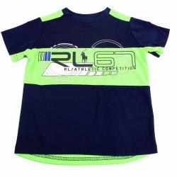 Polo Ralph Lauren Boy's Active Soft Touch Short Sleeve Shirt - Blue - 5   Little Kid