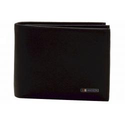 Tommy Hilfiger Men's Multi Card Passcase Genuine Leather Bi Fold Wallet - Black - 4.25 x 3.5 in