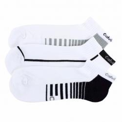 Calvin Klein Men's 3 Pairs Coolpass Blend Athletic Socks - White - Sock Sz: 10 13; Fits 7 12