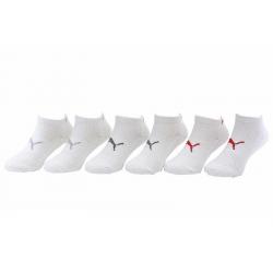 Puma Toddler/Little Boy's 6 Pairs Moisture Control Low Cut Socks - White Assorted - 9 11 Fits Shoe 4 8 (Big Kid)