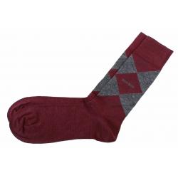 Hugo Boss Men's John Design US Fashion Socks Sz: 7 13 (One Size) - Dark Red   607 - One Size