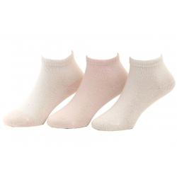Stride Rite Toddler Girl's 3 Pairs Gripping Seamless Toe Quarter Socks - Pink - 4 5.5 Fits Shoe 1 3 (Toddler)