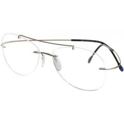 Silhouette Eyeglasses Titan Minimal Art Pulse Chassis 5490 Rimless Optical Frame - Beige - Bridge 19 Temple 140mm