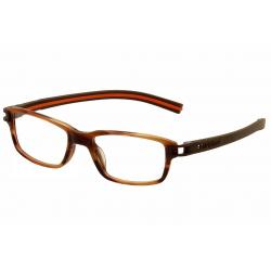 Tag Heuer Men's Eyeglasses Track S TH7602 TH/7602 Full Rim Optical Frame - Brown - Lens 52 Bridge 17 Temple 145mm