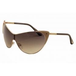 Tom Ford Women's Vanda TF364 TF/364 Fashion Cat Eye Shield Sunglasses - Pink - Lens 00 Bridge 00 Temple 120mm