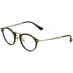 Persol Calligrapher Men's Eyeglasses 3167V 3167/V Full Rim Optical Frame - Black - Lens 47 Bridge 22 B 42.8 ED 48.5 Temple 145mm