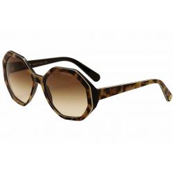 Velvet Eyewear Women's Jami V009 V/009 Fashion Sunglasses - Leopard Black/Gold/Brown Fade - Lens 58 Bridge 18 Temple 135mm
