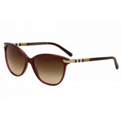 Burberry Women's B4216 B/4216 Fashion Cat Eye Sunglasses - Red - Lens 57 Bridge 16 B 46 ED 62 Temple 140mm