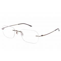 Charmant Eyeglasses TI8600 TI/8600 Titanium Rimless Chassis Optical Frame - Brown   BR - Lens 00 Bridge 19 Temple 140mm