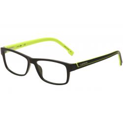 Lacoste Men's Eyeglasses L2707 L/2707 Full Rim Optical Frame - Shiny Black/Neon Yellow   003 - Lens 53 Bridge 15 Temple 145mm