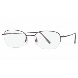 Aristar by Charmant Men's Eyeglasses AR6025 AR/6025 Half Rim Optical Frame - Dark Gray   568 - Lens 52 Bridge 20 Temple 140mm