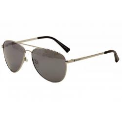 Von Zipper Farva Fashion Pilot VonZipper Sunglasses - Gloss Silver/Grey Chrome - Medium Fit