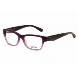 Guess Women's Eyeglasses GU2423 GU/2423 Full Rim Optical Frame - Purple - Lens 49 Bridge 15 Temple 135mm