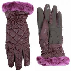 Ugg Women's Slim Fit Quilted Smart Winter Gloves - Purple - Large/X Large