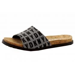 Donna Karan DKNY Women's Slide Logo Fashion Sandals Shoes - Black - 6 B(M) US
