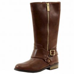 Jessica Simpson Girl's Kingsley Fashion Boots Shoes - Brown - 12   Little Kid