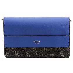 Guess Women's Hailey Mini Flap Cross Body Handbag - Blue - 8.25W x 5H x 1D In
