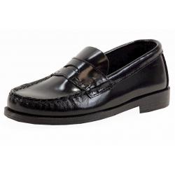 School Issue Boy's Simon Fashion Oxford School Uniform Shoes - Black - 1.5   Little Kid