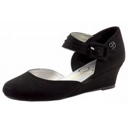 Jessica Simpson Girl's Tatiana Fashion Wedge Heel Shoes - Black - 1   Little Kid
