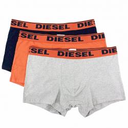 Diesel Fresh & Bright Men's 3 Pc Shawn Boxers Trunks Underwear - Blue - Large