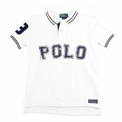 Polo Ralph Lauren Boy's 1/25 Classics Mesh Cotton Polo T Shirt - White - 5   Little Kid
