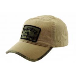 Kurtz Men's Patch Adjustable Cap Cotton Baseball Hat (One Size Fits Most) - Brown - One Size
