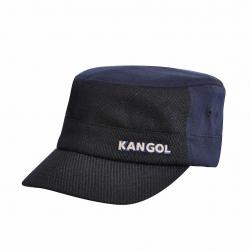 Kangol Men's Military Cap K0471FA Textured Wool Army Hat - Blue - Small/Medium