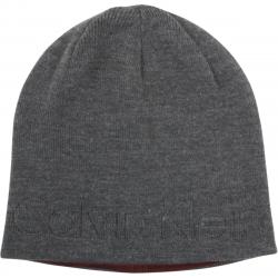 Calvin Klein Men's Embossed Logo Beanie Cap Winter Hat (One Size Fits Most) - Grey - One Size Fits Most