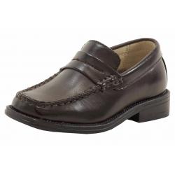 Easy Strider Boy's The Penny Classic School Uniform Loafers Shoes - Brown - 2 M US Little Kid
