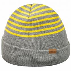 Kangol Men's Marl Stripe Cap Fashion Beanie Hat (One Size Fits Most) - Grey - One Size Fits Most