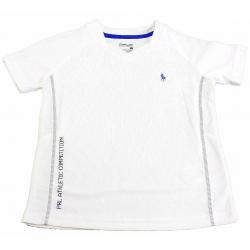 Polo Ralph Lauren Boy's Active Soft Touch Short Sleeve Sport Shirt - White - 4   Toddler