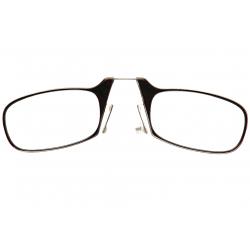ThinOPTICS Reading Glasses W/Universal Pod - Black With Clear Case - Strength: +2.00