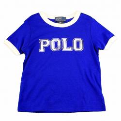 Polo Ralph Lauren Boy's Graphic Cotton Short Sleeve T Shirt - Blue - 18 Months   Infant
