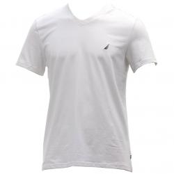 Nautica Men's Solid Short Sleeve Slim Fit V Neck T Shirt - none - 11