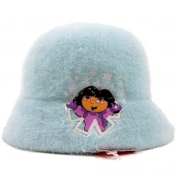 Dora The Explorer Girl's Mohair Bucket Hat - Blue - One Size Fits Most