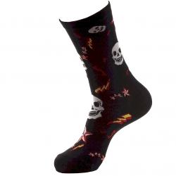 Betsey Johnson Women's Punk U Icon Casual Socks - Black - 9 11 Fits Shoe 4 10.5