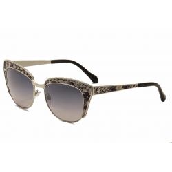 Roberto Cavalli Women's Sualocin 973S 973/S Cat Eye Sunglasses - Silver - Lens 54 Bridge 17 Temple 140mm