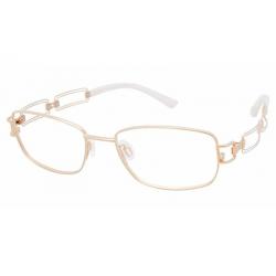 Charmant Line Art Women's Eyeglasses XL2044 XL/2044 Full Rim Optical Frame - Gold - Lens 52 Bridge 17 Temple 135mm