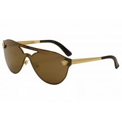Versace VE2161 VE2161B VE/2161 2161B Medusa Fashion Sunglasses - Gold/Black   1002F9 - Lens 42 Temple 140mm