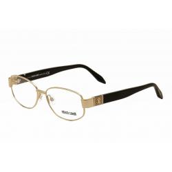 Roberto Cavalli Women's Eyeglasses Hao 699 Full Rim Optical Frame - Gold - Lens 54 Bridge 15 Temple 135mm